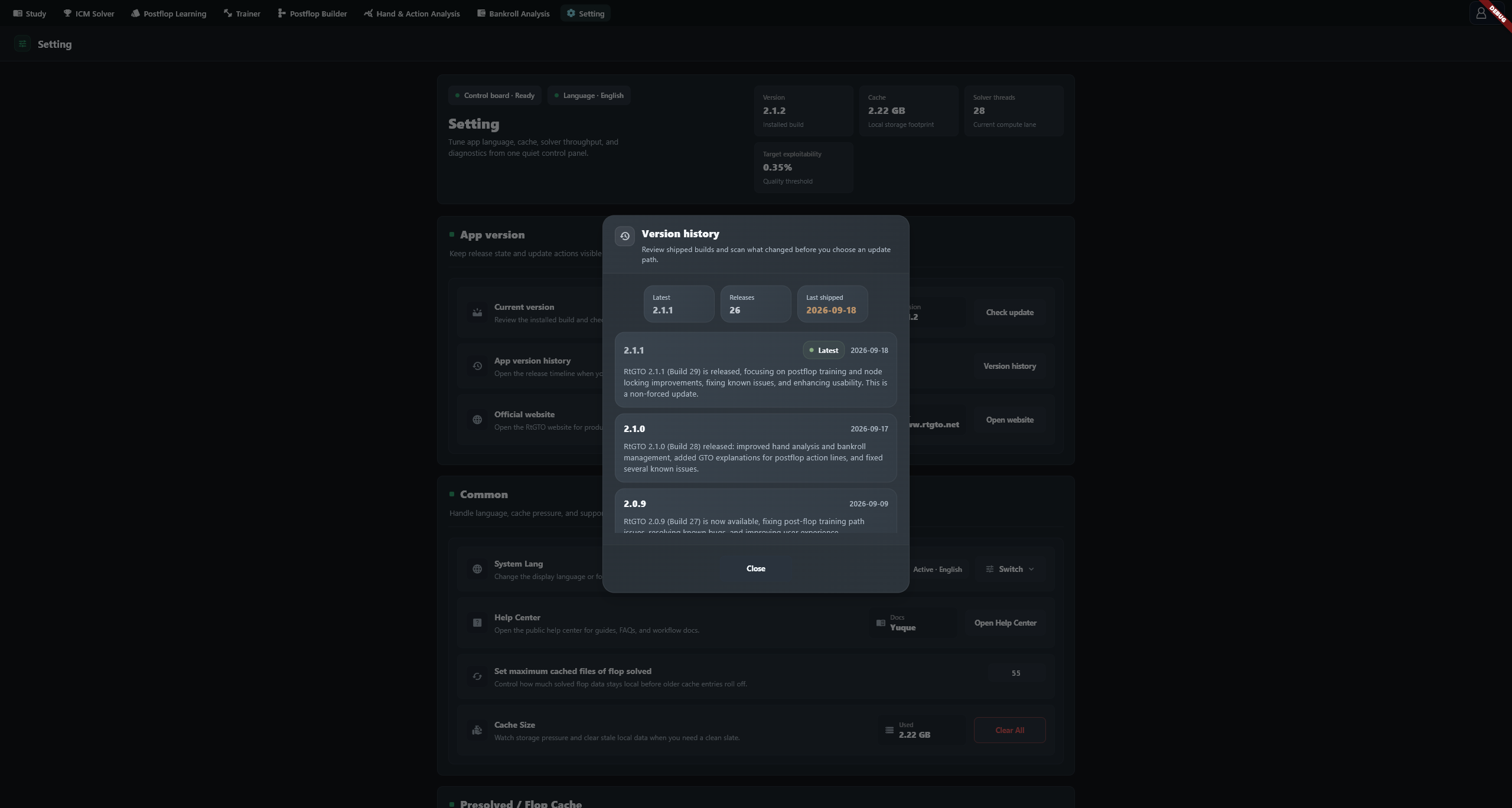 Version history and release notes