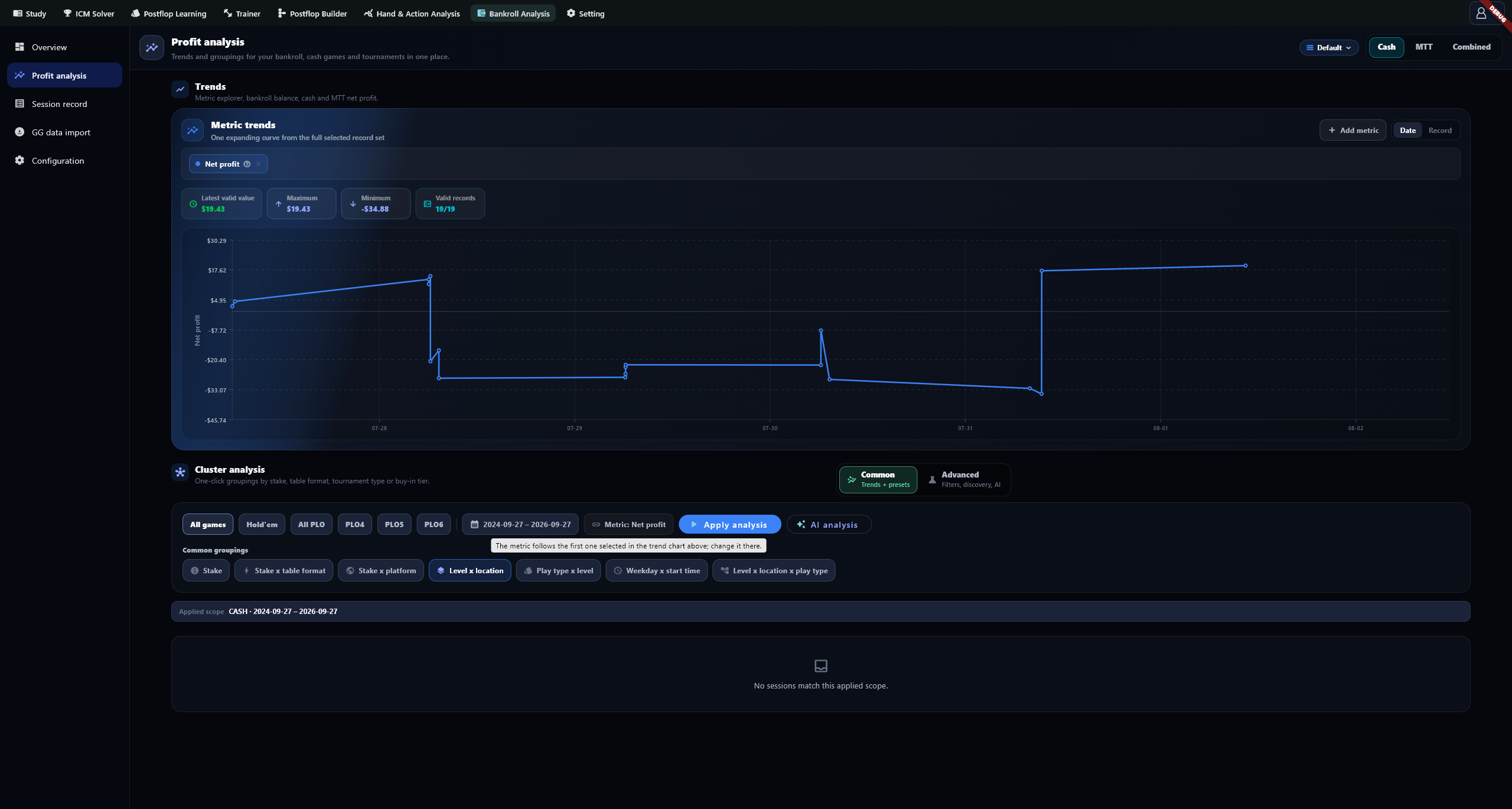 Group controls and Apply analysis
